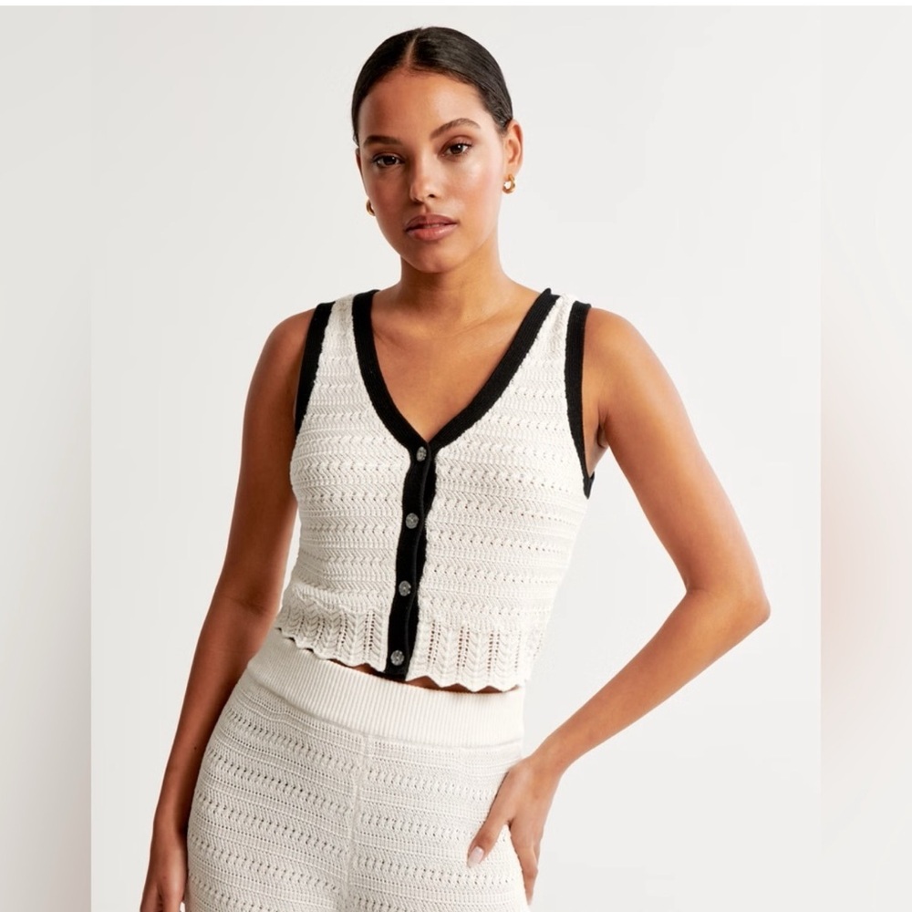 Abercrombie Crochet Vest